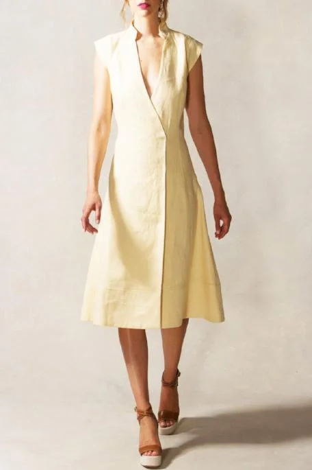 Your Wallet Will Thank You!Mandarin Collar Wrap Dress