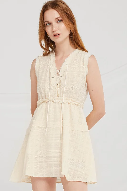 Buy More, Save More!Brynlee Eyelet Lace Up Dress