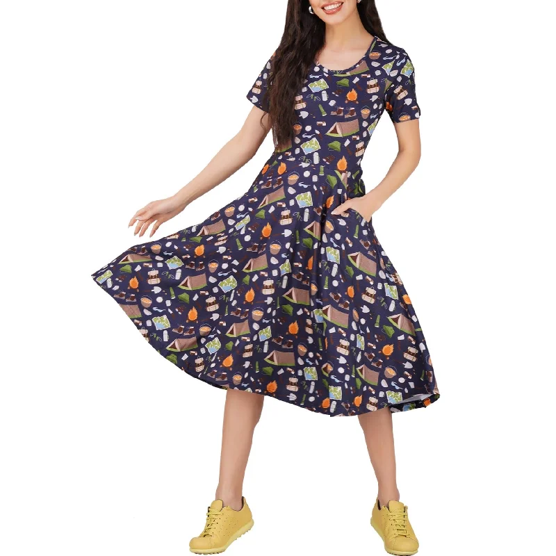 More Discounts, More Joy!Camping Twirl Dress