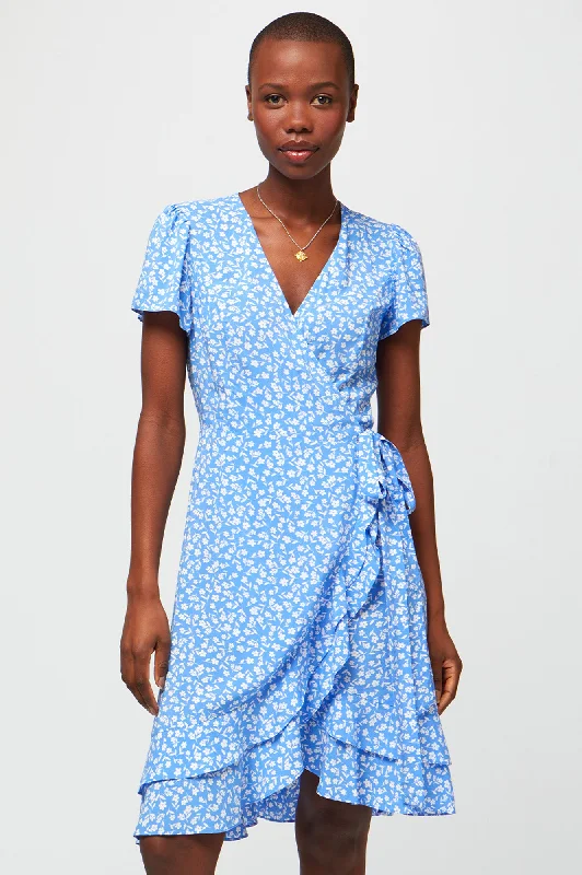 Sale Alert – Get Ready to Shop!Chelsea Wrap Dress | Daisy Flower Blue