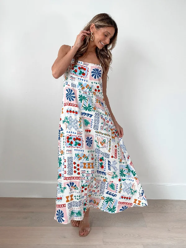 Crazy Discounts Inside!Favianna Dress - White Print