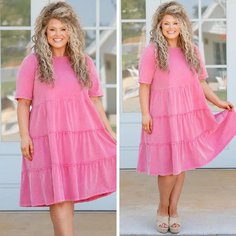 Upgrade for Less!Happier Forever Dress, Pink