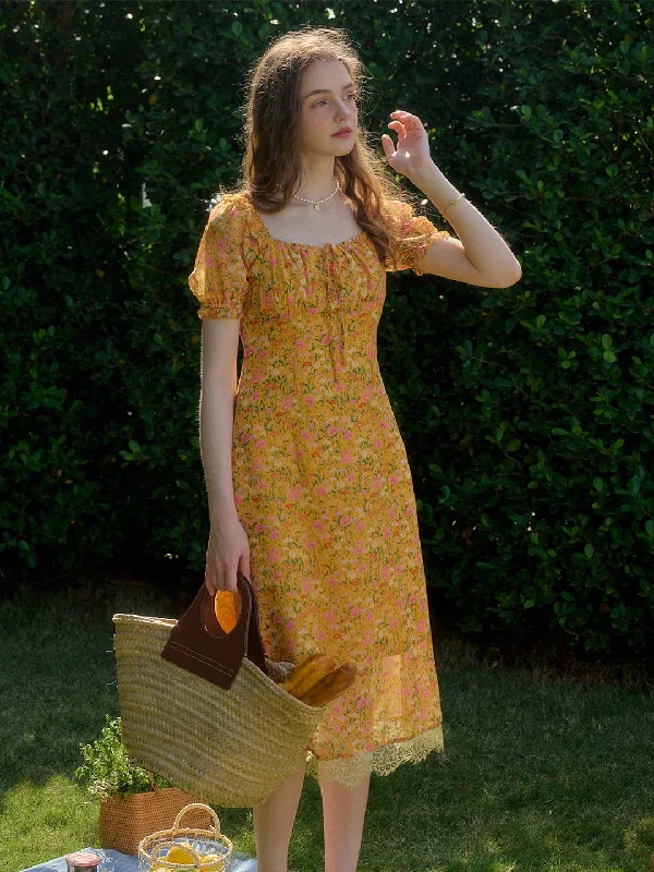 More Discounts, More Joy!Joanna Casual Vacation Style Square Neckline Floral Printed Dress More Discounts, More Joy!Joanna Casual Vacation Style Square Neckline Floral Printed Dress