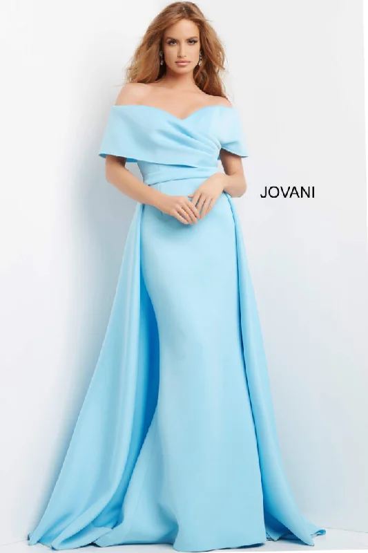 Every Deal is a Steal!Jovani 07443 Long Formal Evening A Line Overskirt Dress