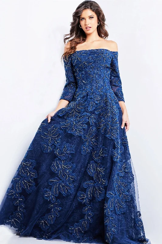 Special Offer – Act Fast!Jovani 08507 A Line Long Evening Formal Dress