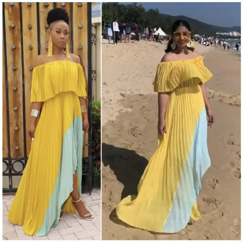 Limited Edition, Limited Price!Mosley Pleated Holiday Maxi