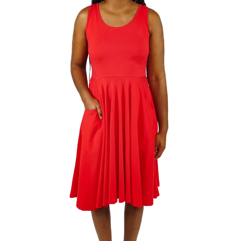 Your Discount is Waiting!Pink Tourmaline Sleeveless Full Twirl Dress