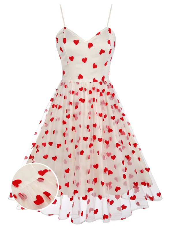 Upgrade for Less!Heart 1950s Mesh Sling Dress