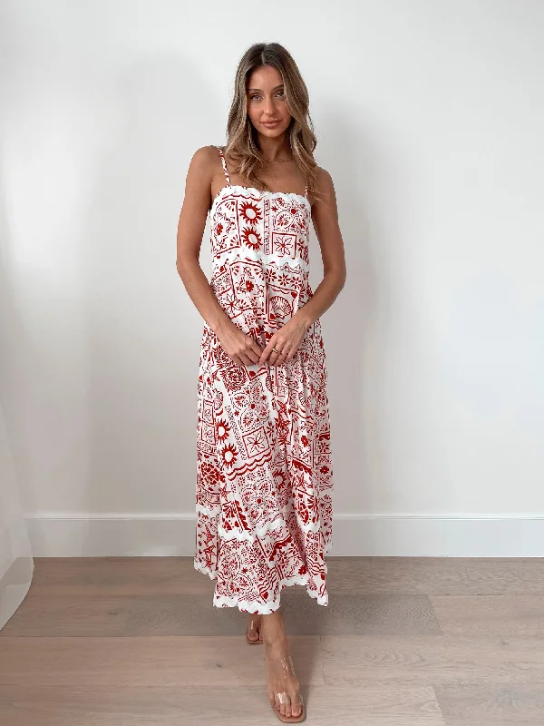 Save More When You Shop More!Raylynn Dress - Red Print