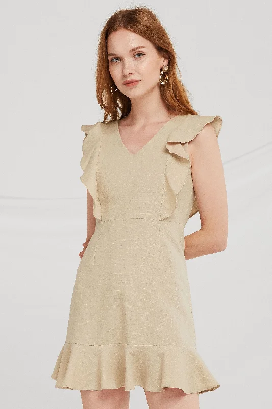 Bigger Savings, Better Shopping!River Ruffled Sleeveless Dress