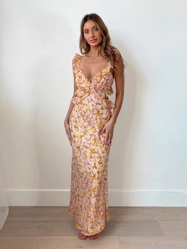 Exclusive Savings This Week!Teisha Dress - Yellow Floral