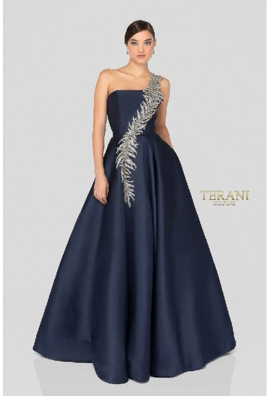 Hottest Discounts of the Year!Terani Couture 1912E9202 Navy 20 Sale