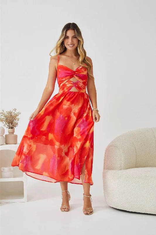 Buy One, Get One Free!Trisha Dress - Orange Print
