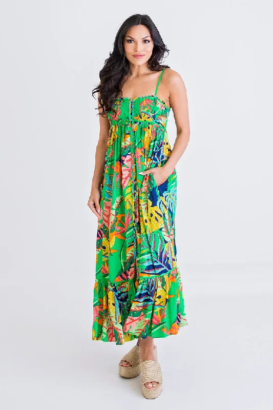 Mega Sale Happening Now!Tropical Smock Cami Dress