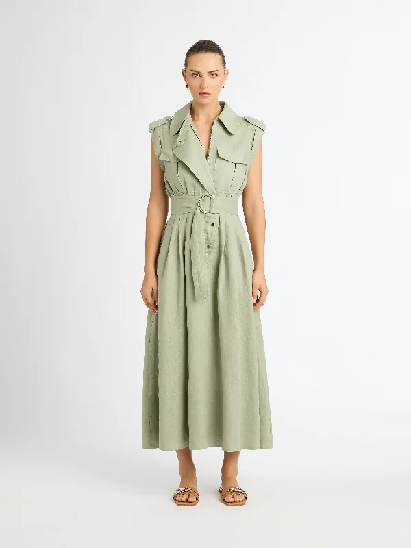 Buy More, Save More!UTILITY LINEN DRESS