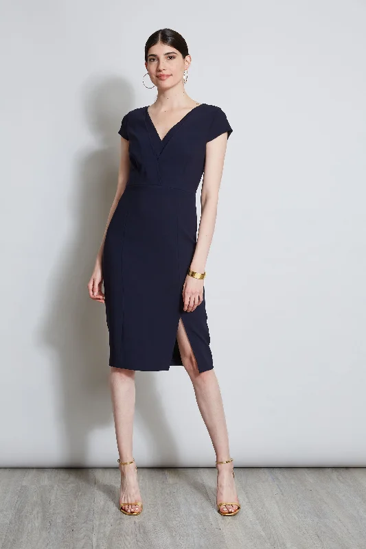 Today Only – Don’t Miss It!V-Neck Crepe Dress