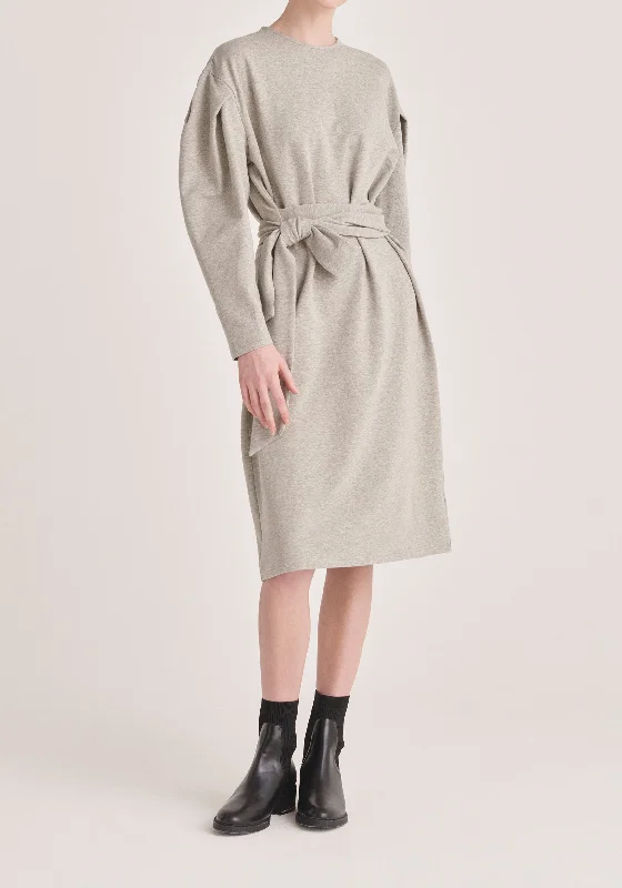 Your Chance to Save is Now!Waist Tie Jersey Dress