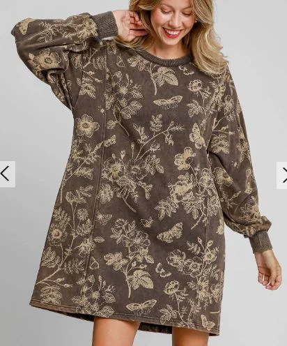 Best Deals Just for You!Washed French Terry Dress