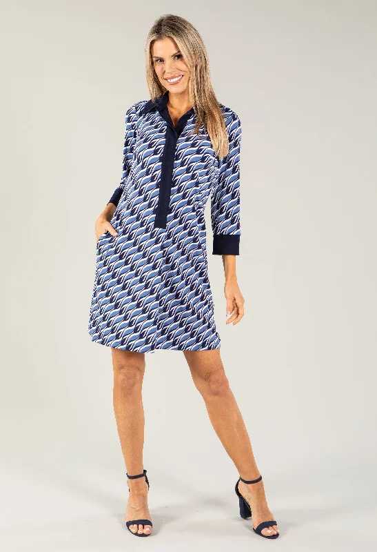 Your Wallet Will Thank You!Wave Printed Dress