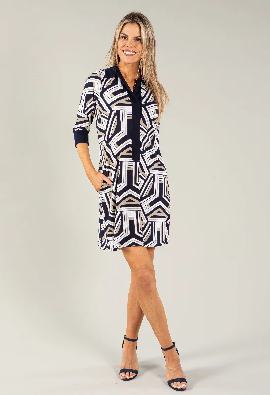 Massive Price Cuts!Zigzag Print Dress