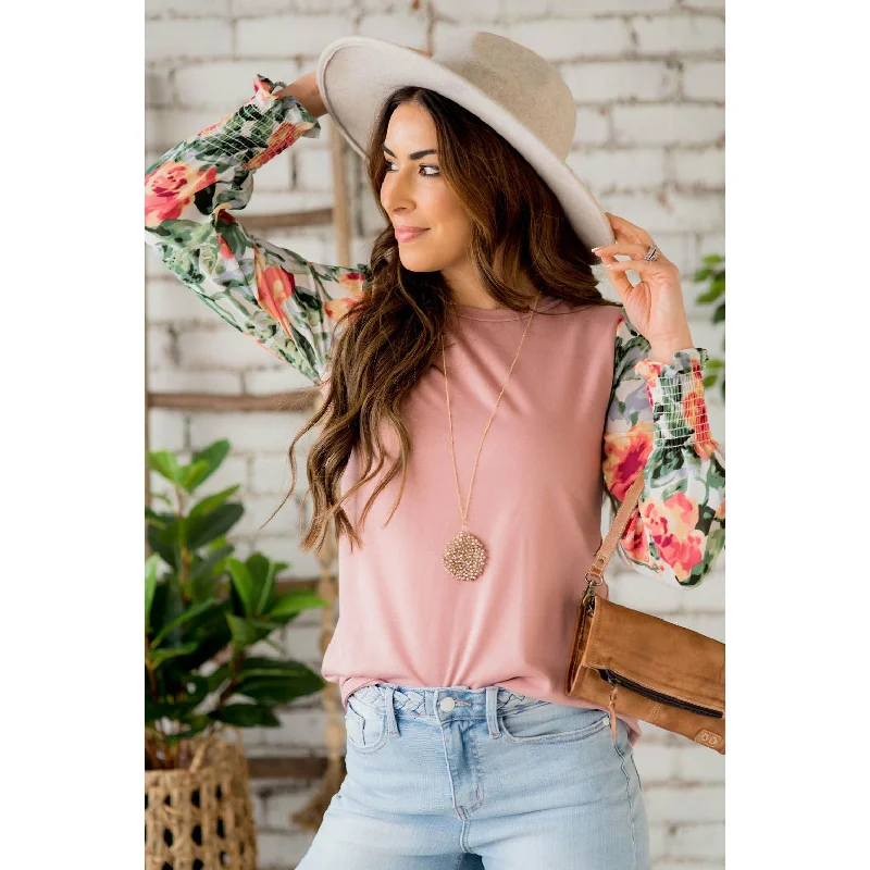 Time to Snag a Bargain!Floral Long Sleeve Blouse