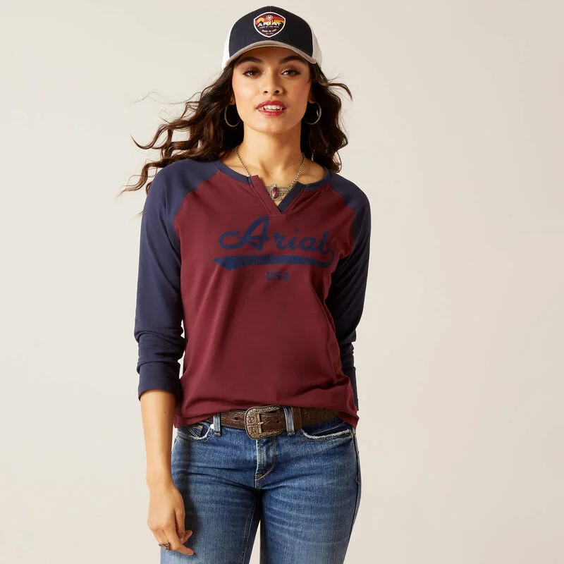One Day Only – Huge Savings!Split Neck Ladies T-Shirt | 10046257