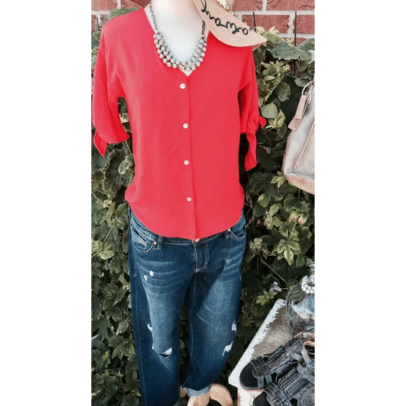Crazy Discounts Inside!Button Blouse